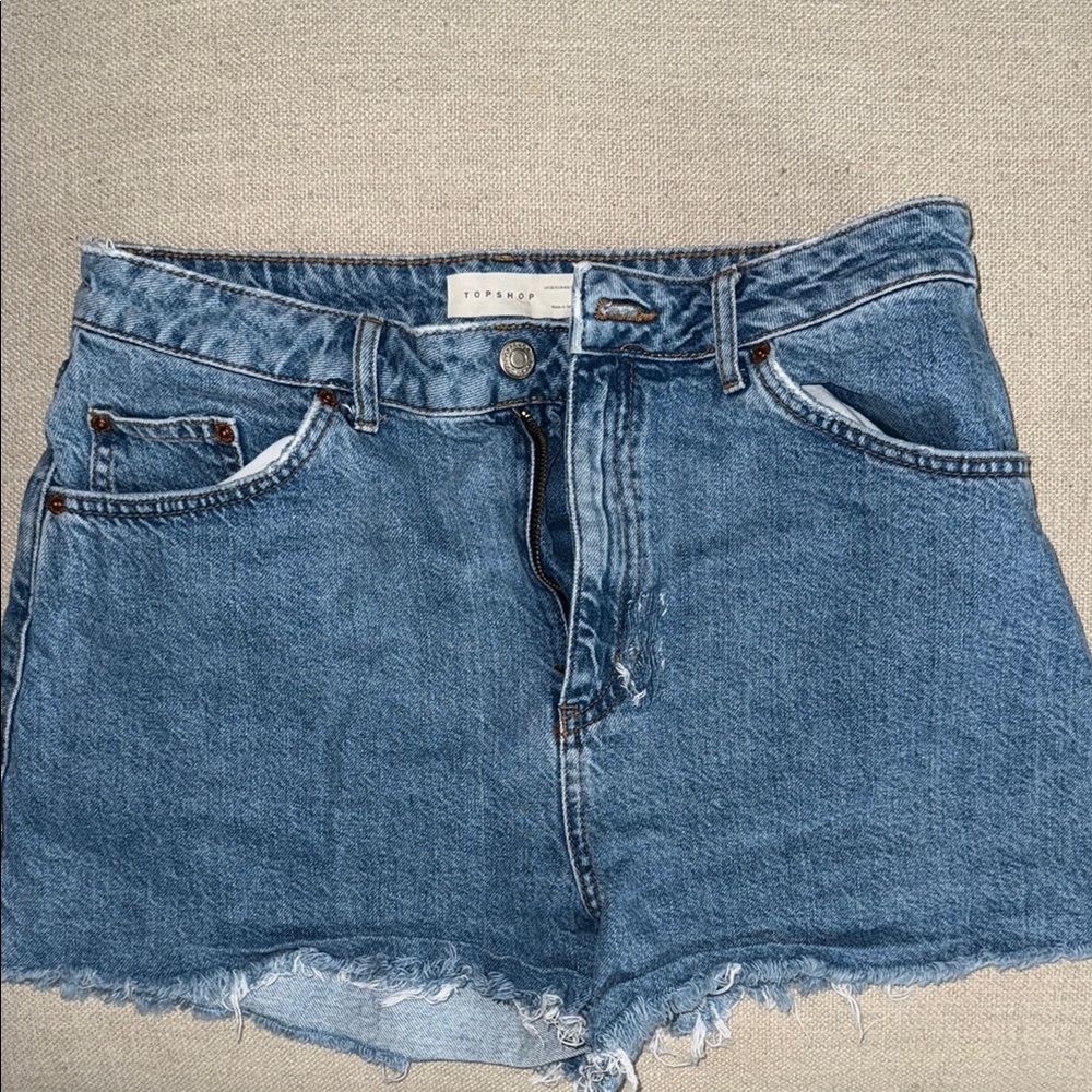 Topshop Blue Denim Women's Shorts